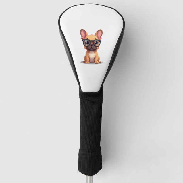 Funda Para Palo De Golf French Bulldog Wearing Glasses Copy (Anverso)