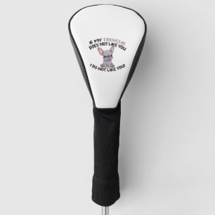 Funda Para Palo De Golf Frenchie enojado (gris) - Diseño único