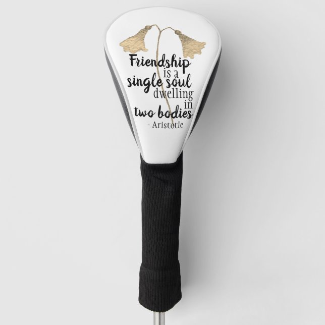 Funda Para Palo De Golf Friendship Quote Flowers (Anverso)