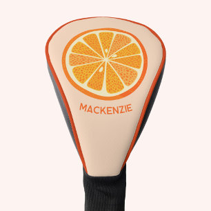 Funda Para Palo De Golf Fruta Naranja de cítricos personalizada