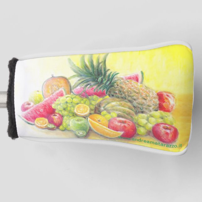 Funda Para Palo De Golf Frutas felices (Anverso)