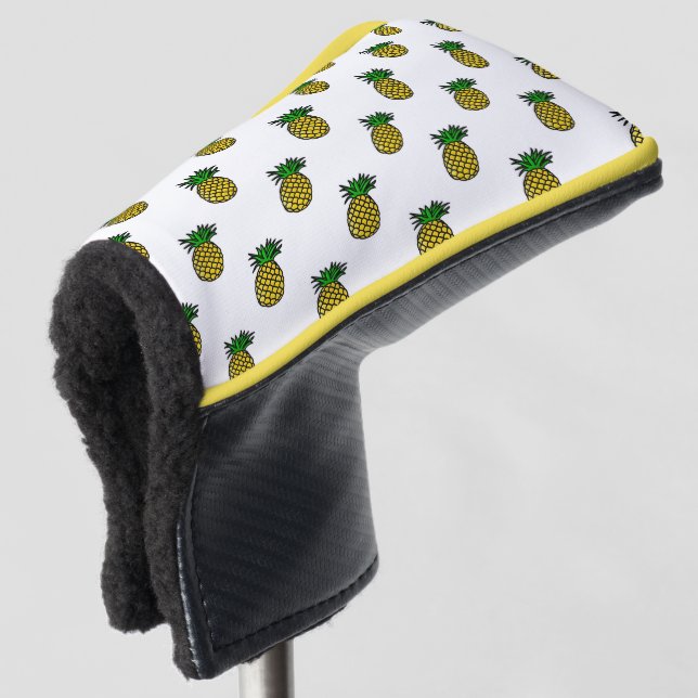 Funda Para Palo De Golf Frutas Tropicales Lindas de Verano Patrón de Piñas (Anverso 3/4)