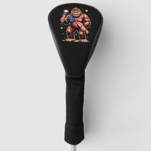 Funda Para Palo De Golf Fuegos Artificiales Bigfoot 4 De Julio Sasquatch E