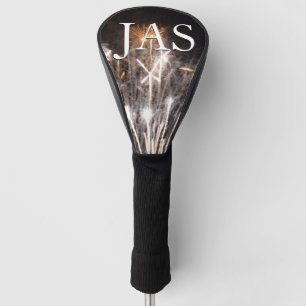 Funda Para Palo De Golf Fuegos artificiales blancos y dorados II Celebraci