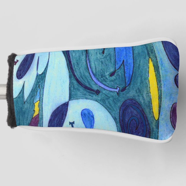 Funda Para Palo De Golf Fumes azules (Anverso)
