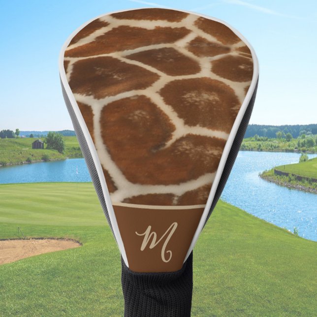 Funda Para Palo De Golf Fun Giraffe Custom Name Animal Print (Subido por el creador)
