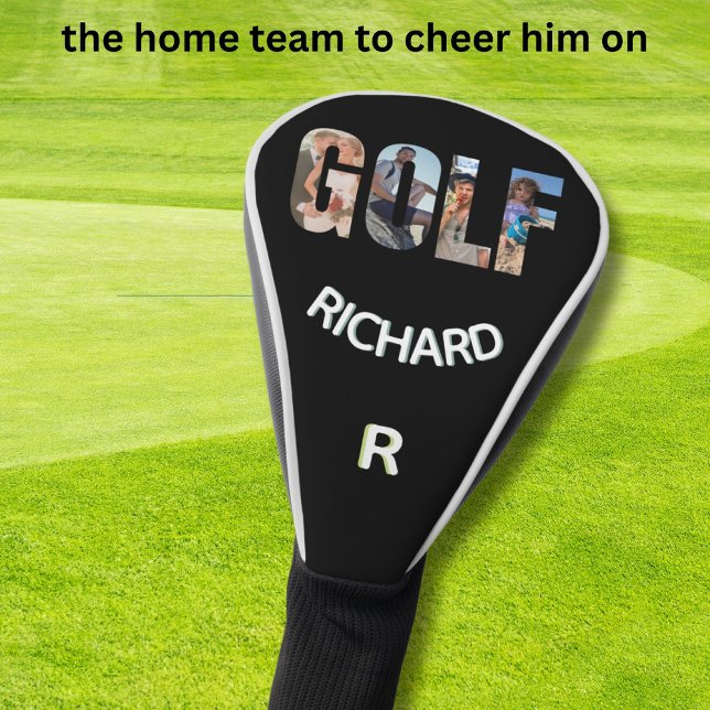 Funda Para Palo De Golf Fun Golf Photo Message Nombre Monograma (Subido por el creador)