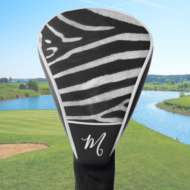 Funda Para Palo De Golf Fun Zebra Custom Name Animal Print (Subido por el creador)