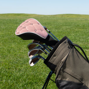 Funda Para Palo De Golf Funda de cabeza de golf elegante satinado rosado R