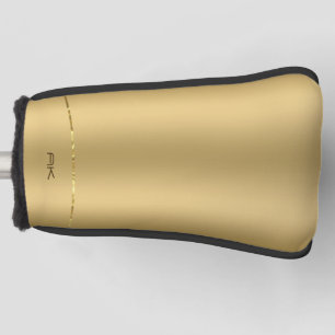 Funda Para Palo De Golf Funda de fondo de oro metálico minimalista-Mate iP