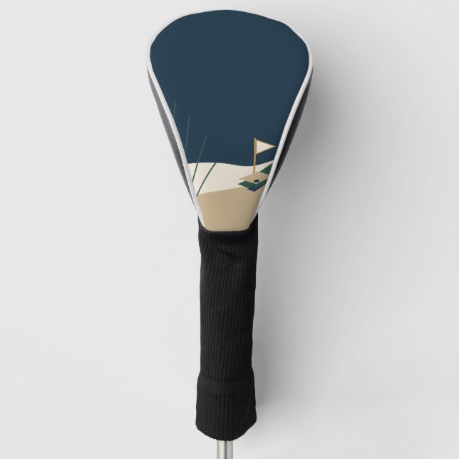Funda Para Palo De Golf Funda para cabeza de driver de golf Atlantic Dunes (Anverso)