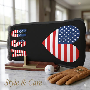 Funda Para Palo De Golf Funda para cabeza de putter con letrero de amor pa