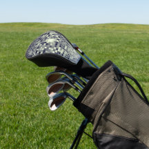 Funda para driver de golf con mosaico de bola de d