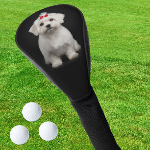 Funda Para Palo De Golf Funda para Driver de Golf de Perro Maltés, Cachorr