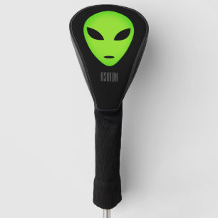 Funda Para Palo De Golf Fundido cabeza alienígena de golf de cabeza aliení