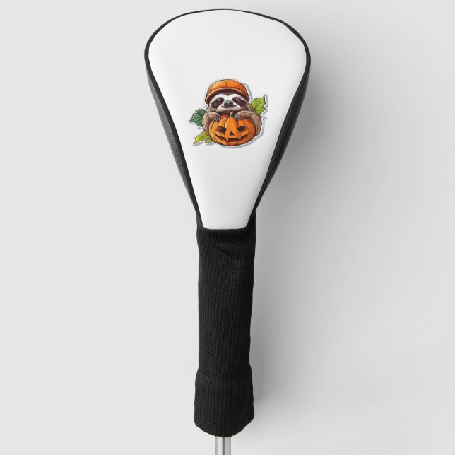 Funda Para Palo De Golf Funny Camiseta Clásica Pegatina de Halloween (Anverso)