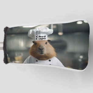 Funda Para Palo De Golf Funny Capybara Chef, cubierta del putter de golf,