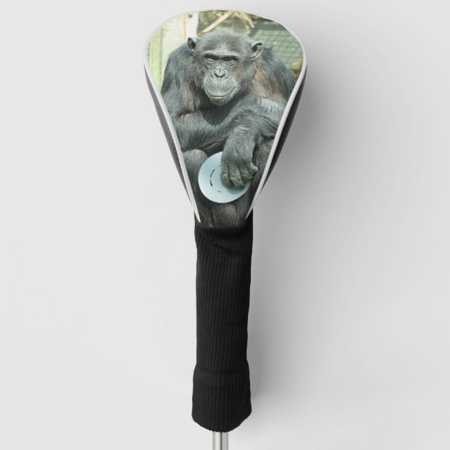 FUNDA PARA PALO DE GOLF FUNNY CHIMPANZEE (Anverso)