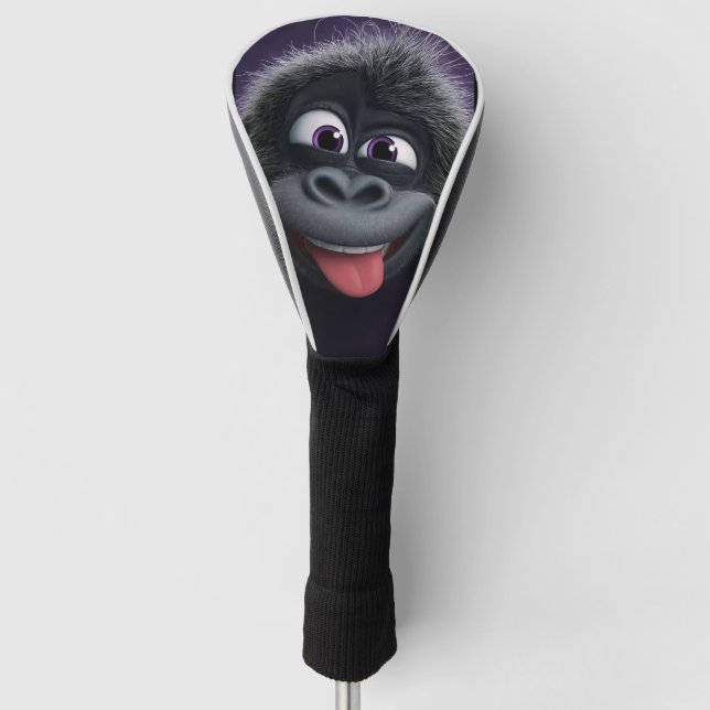 Funda Para Palo De Golf Funny chimpanzee cartoon  (Anverso)