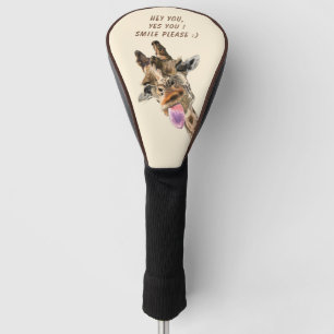 Funda Para Palo De Golf Funny Cubierta de Cabeza de Golf Giraffe juguetón 