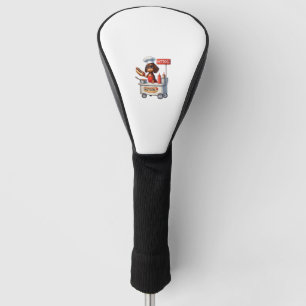Funda Para Palo De Golf Funny Dachshund Sausage Dog Weenie Hotdog Sandwich