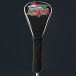 Funda Para Palo De Golf Funny Firetruck Santa Hat Christmas Tree Lights<br><div class="desc">Funny Firetruck Santa Hat Christmas Tree Lights</div>