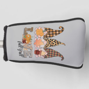 Funda Para Palo De Golf Funny Gnome ama la caída, temporada de calabaza