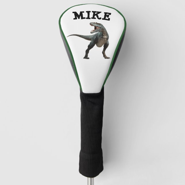 FUNDA PARA PALO DE GOLF FUNNY GOLF CUBIERTA DE CONDUCTOR DE DINOSAUR PERSO (Anverso)
