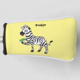 Funda Para Palo De Golf Funny ilustracion de personalizado de cebra