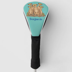 Funda Para Palo De Golf Funny meerkat ilustracion personalizado familiar