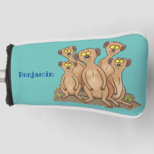 Funda Para Palo De Golf Funny meerkat ilustracion personalizado familiar