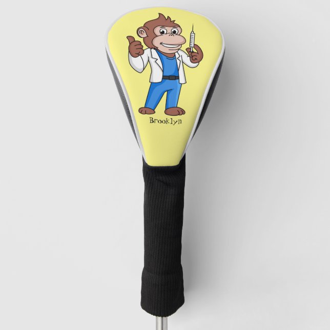 Funda Para Palo De Golf Funny orangutan ape personalizado médica (Anverso)