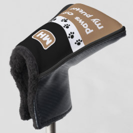 Funda Para Palo De Golf Funny Paws off My Putter with Initials