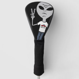 Funda Para Palo De Golf Funny Peace Alien