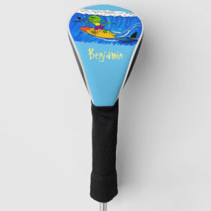 Funda Para Palo De Golf Funny personalizado de surf con lagarto frito