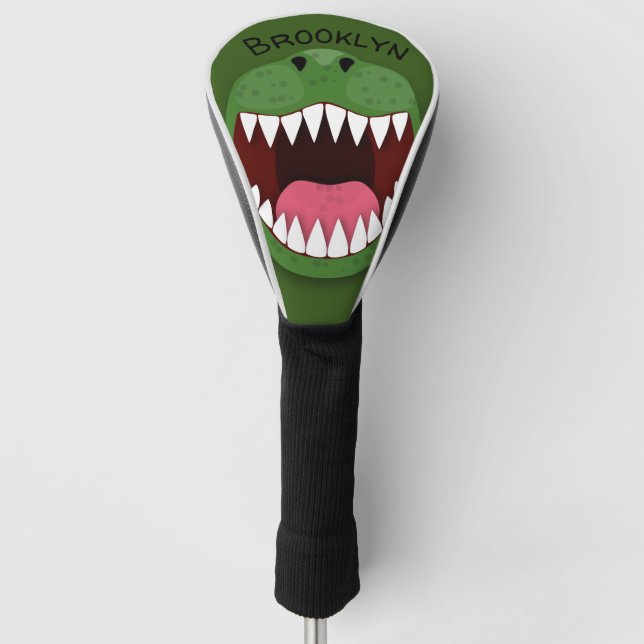 Funda Para Palo De Golf Funny T Rex dinosaurio boca personalizado ilustrac (Anverso)