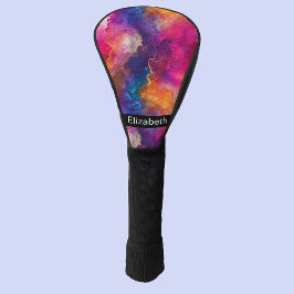 Funda Para Palo De Golf Fusión de Color Rosa Moderno Personalizado