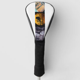 Funda Para Palo De Golf Fusión de fantasía de Halloween Arte Cabeza de pal