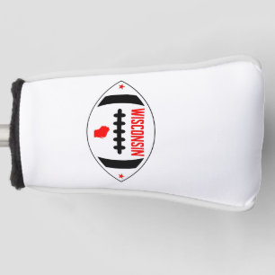 Funda Para Palo De Golf Fútbol Temático De Wisconsin