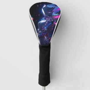 Funda Para Palo De Golf Futurista ciberguerrero de ciencia ficción Chica A