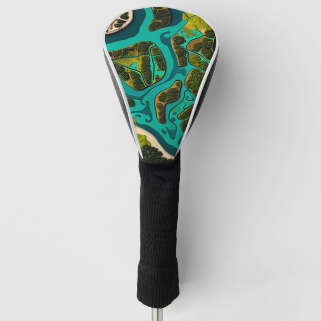 Funda Para Palo De Golf Futuristic Marshlands (Anverso)