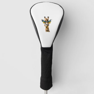 Funda Para Palo De Golf gafas de sol de animales girafa con gafas de sol