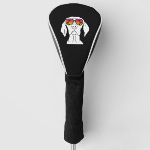 Funda Para Palo De Golf Gafas de sol Retro Weimaraner