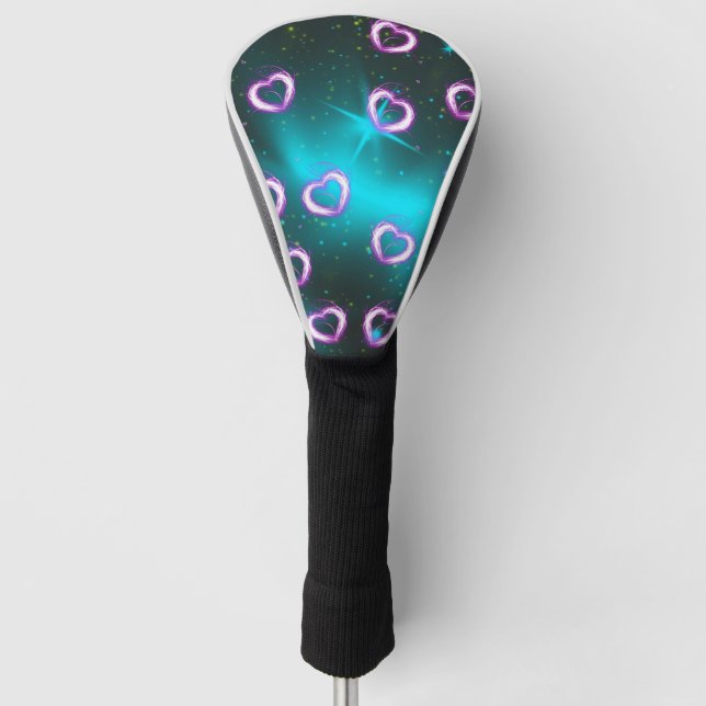 Funda Para Palo De Golf Galaxia del corazón (Anverso)