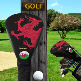 Funda Para Palo De Golf Gales de Golf del Dragón Rojo, golf, bandera gales