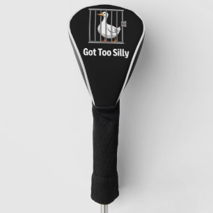 Funda Para Palo De Golf Ganso Demasiado Divertido Humor Animal Para Amante