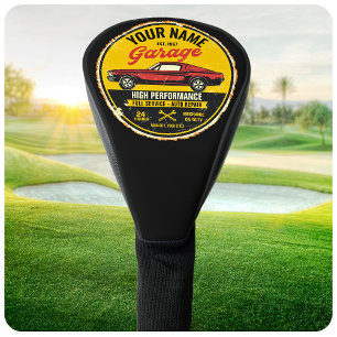 Funda Para Palo De Golf Garaje Fastback Red Classic para coches personaliz