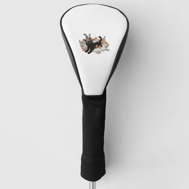 Funda Para Palo De Golf Gata bruja   (Anverso)