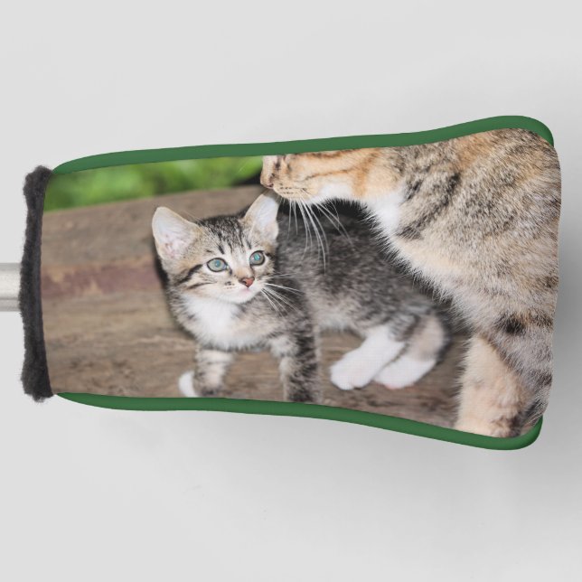 Funda Para Palo De Golf Gatito (Anverso)
