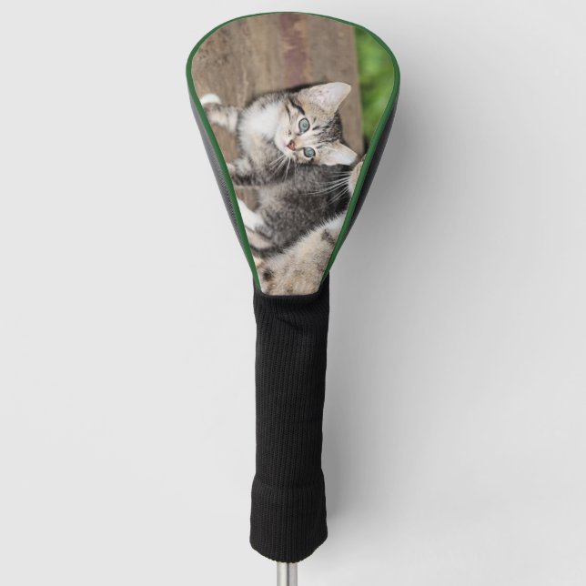 Funda Para Palo De Golf Gatito (Anverso)